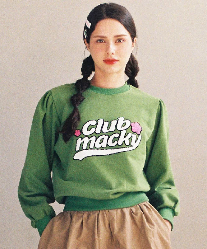 MACKY Golf: Flua Puff Sweatshirt - Green