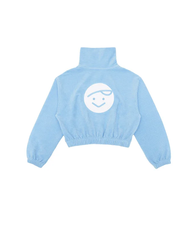 PIV'VEE Giant Half Zip Sweatshirt - Cornflower Blue