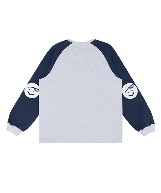 PIV'VEE Twins Raglan T-Shirt - Ocean Navy