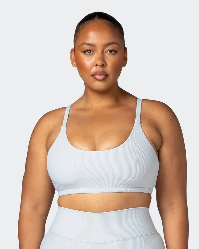 Effortless Rib Bralette - Quiet Grey