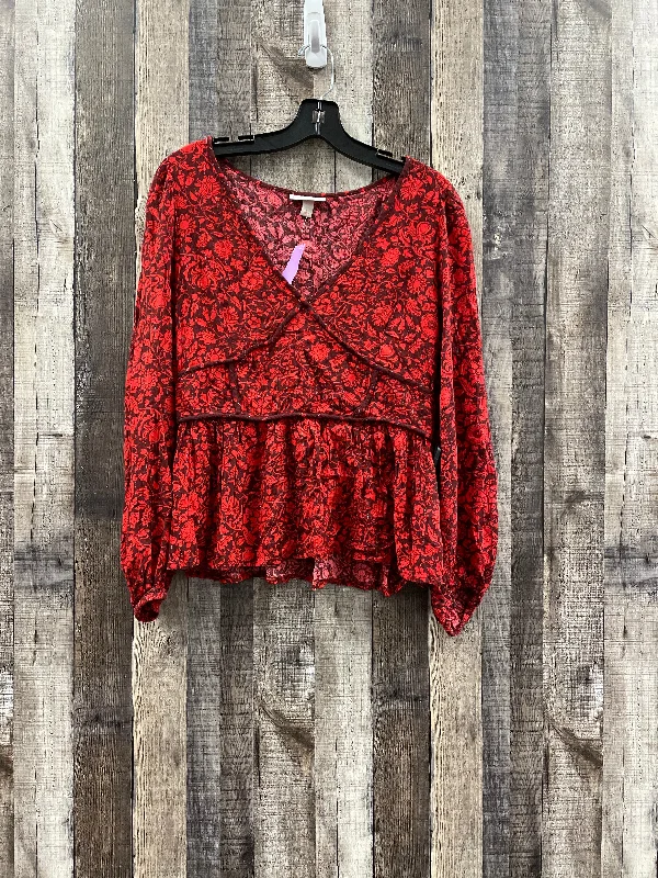 Top Long Sleeve By Knox Rose  Size: L