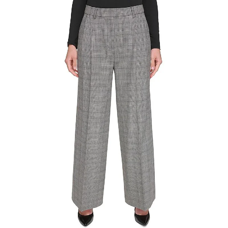 Womens Mid Rise Work Dress Pants