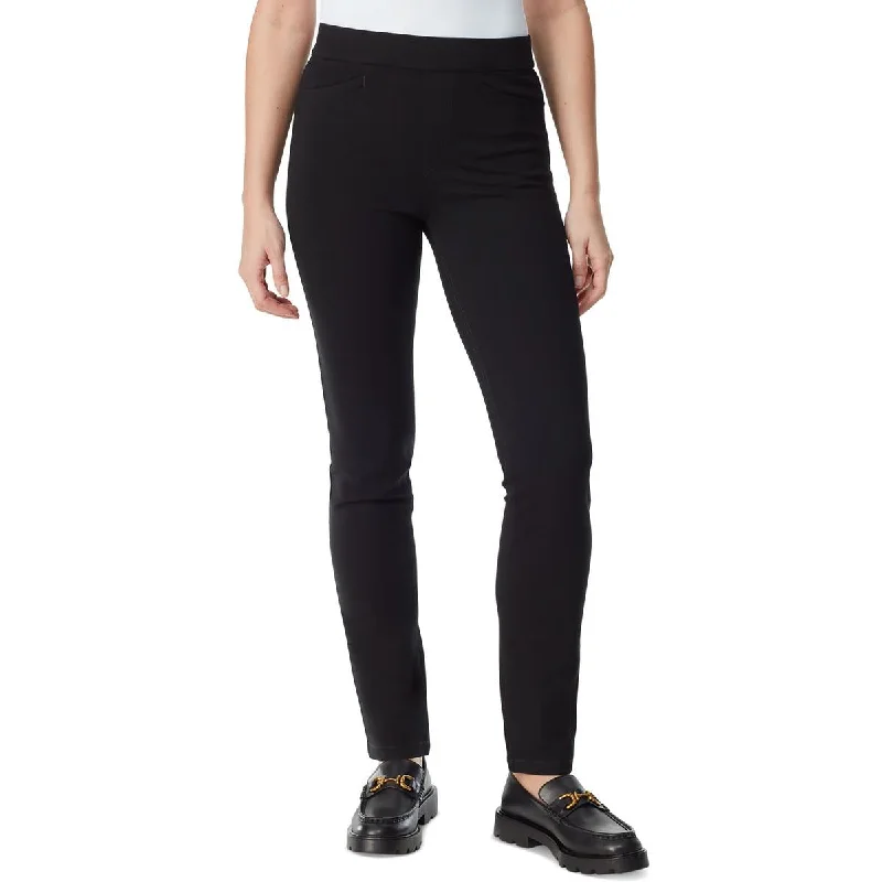 Womens Ponte High-Rise Trouser Pants