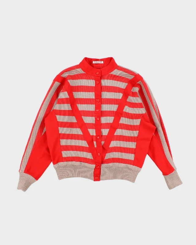 70's Women's Stripe Knit Cardigan - S