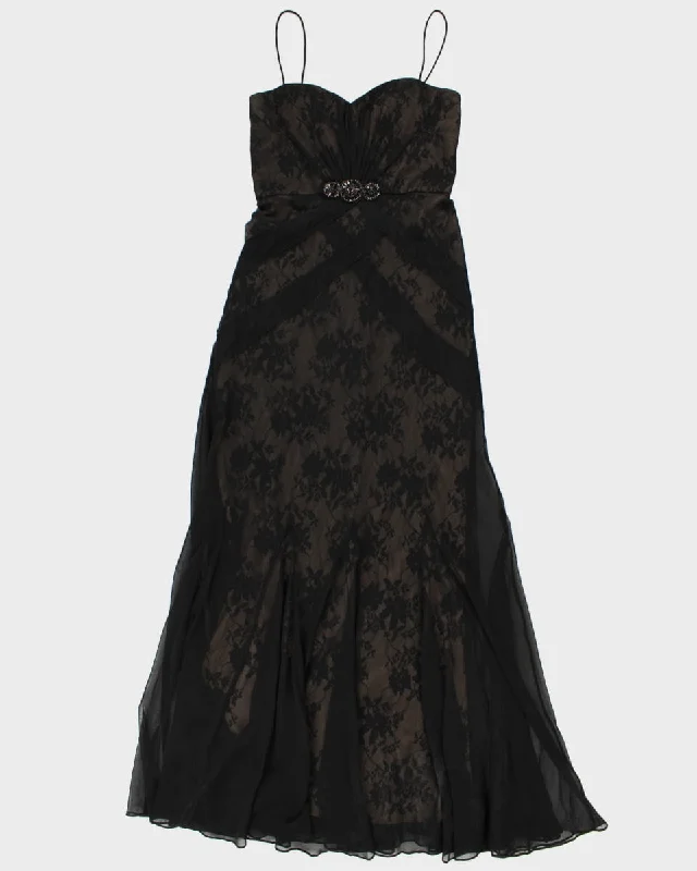 Stunning Black Mermaid Style Gown Dress - S M