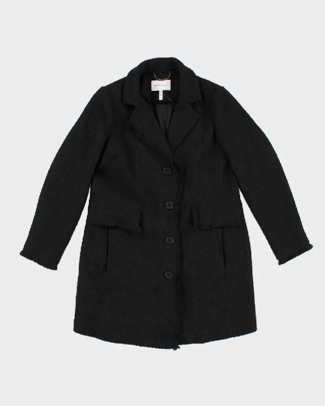 Women's BCBG Max Azria All Black Short Coat - M