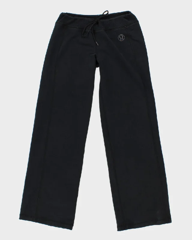 Womens Black Lululemon Sweatpants - L