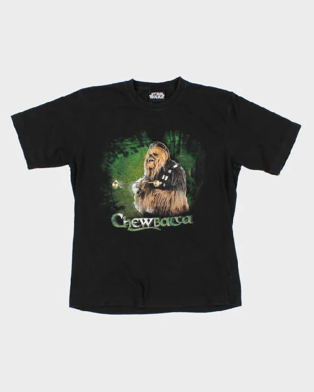 Womens Black Star Wars Graphic T-Shirt - L