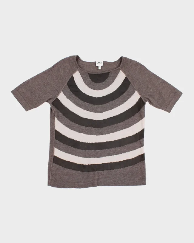 Women's Grey Ralph Lauren Knit Top - M